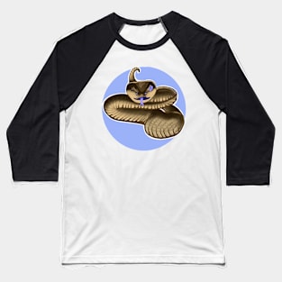 Sassy Snake (Periwinkle) Baseball T-Shirt